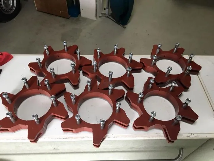 Drive sprockets for fork link chains 2
