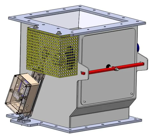 Grate siftings flap