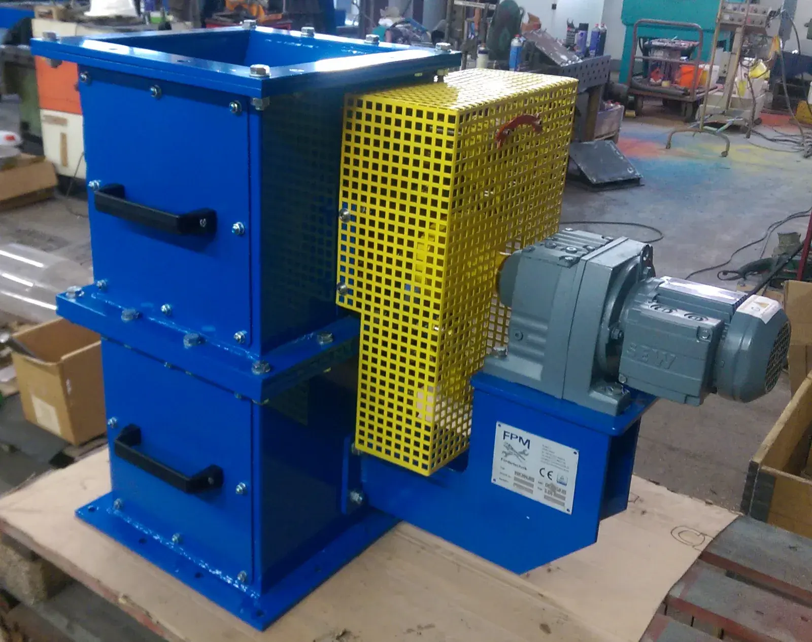 Double flap valve, built to customer specification