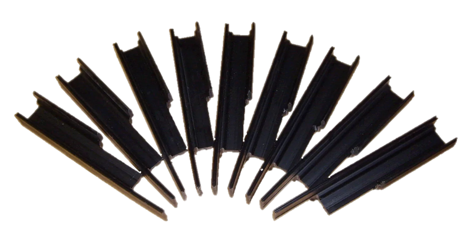 Guide rails for drive roller chain