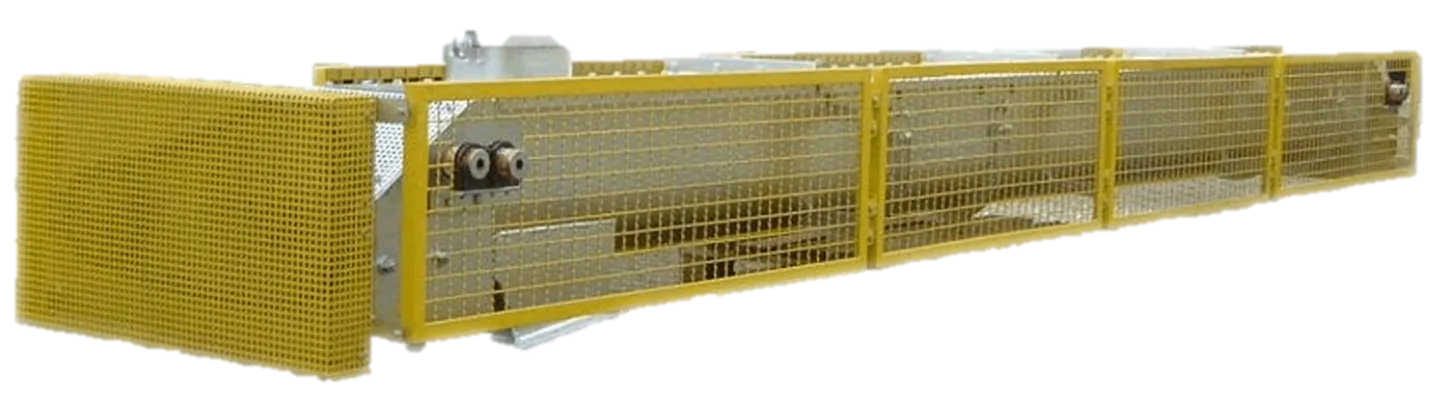 Heat-resistant trough screw conveyor