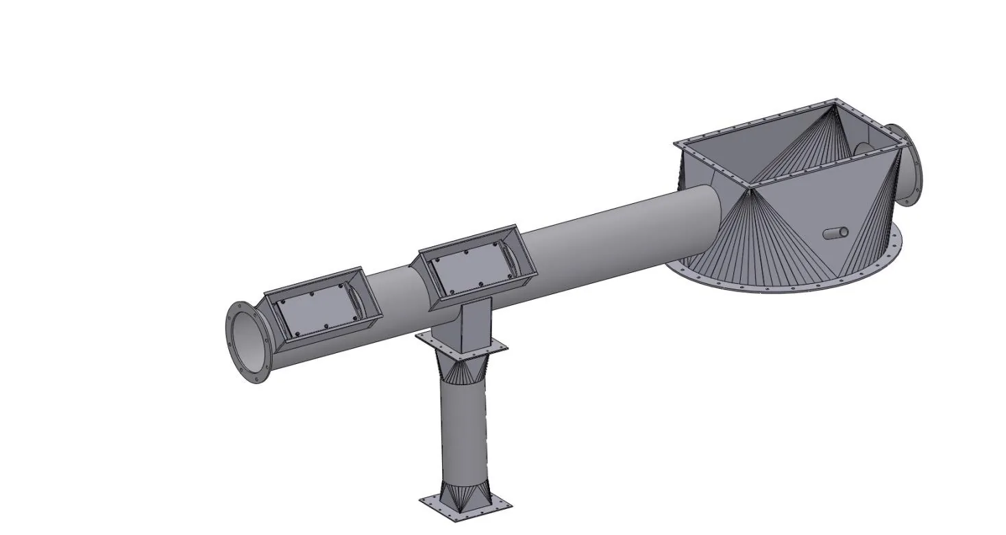 Skimming screw made of high heat-resistant steel