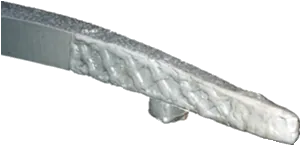 Hardfacing on the sweep arm tip