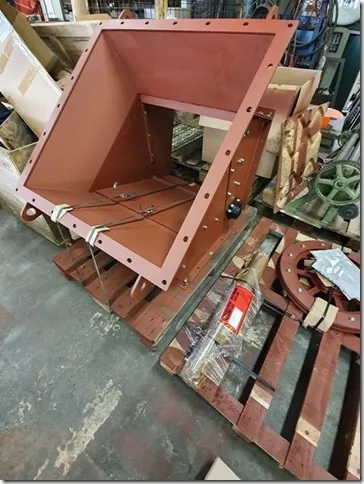 Diverter flap at the boiler